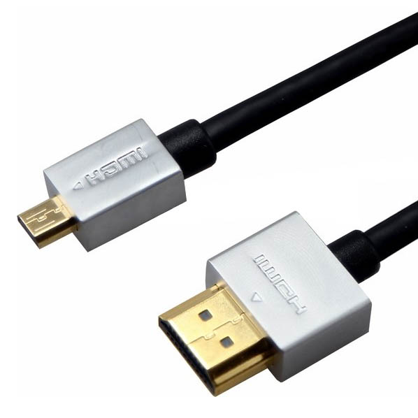 Шнур Rexant Ultra Slim gold, HDMI - microHDMI 3 м в магазине RentaPhoto.Store