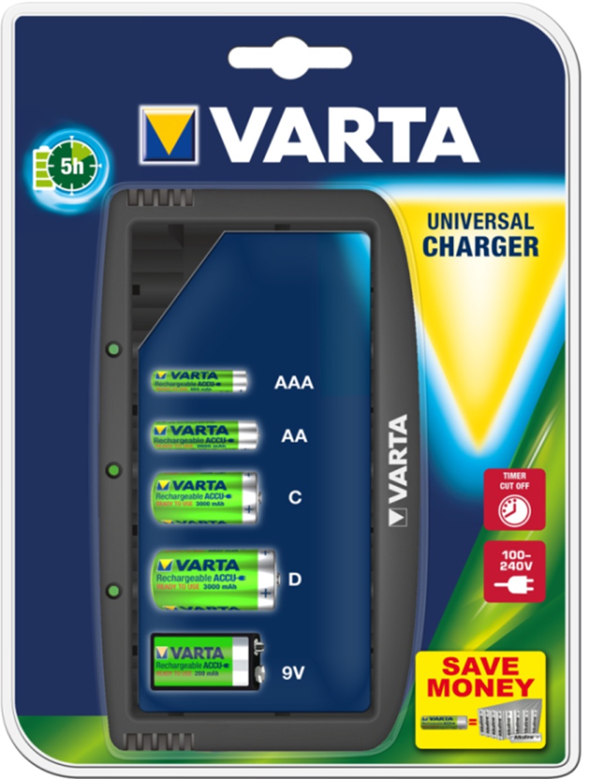 ЗУ VARTA Universal Charger 57648 BL1 в магазине RentaPhoto.Store