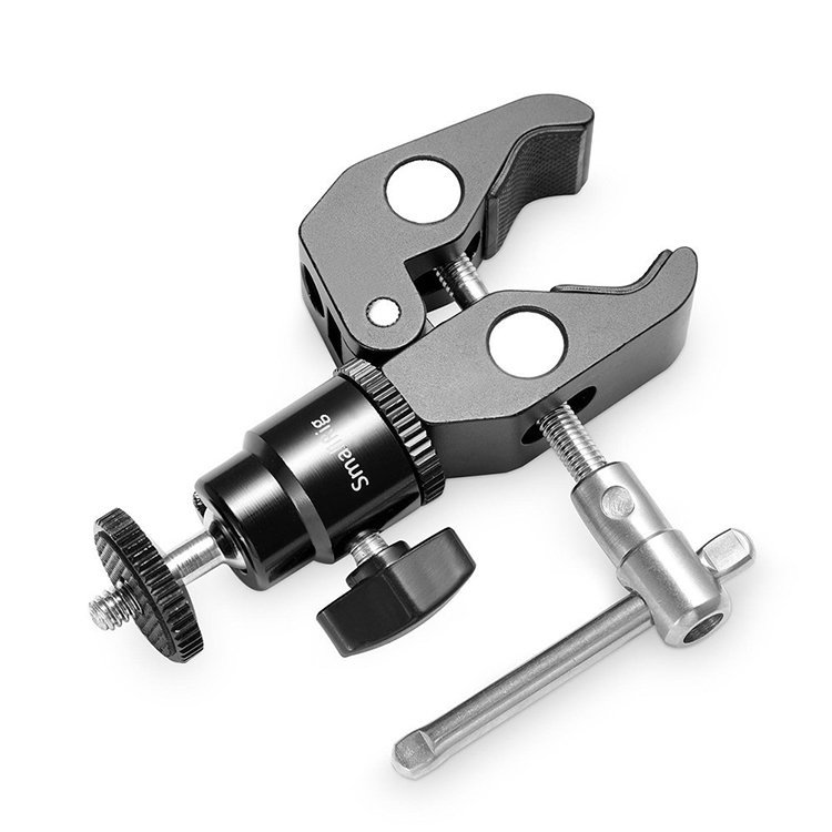 Универсальный держатель SmallRig 1124  Clamp Mount with 1/4" Screw Ball Head  Mount в магазине RentaPhoto.Store