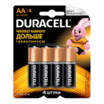 Батарейка DURACELL LR6 BL4, АА 4 шт в магазине RentaPhoto.Store