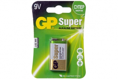 Батарейка GP Super 1604A-CR1 6LR61 BL1, крона 1 шт в магазине RentaPhoto.Store