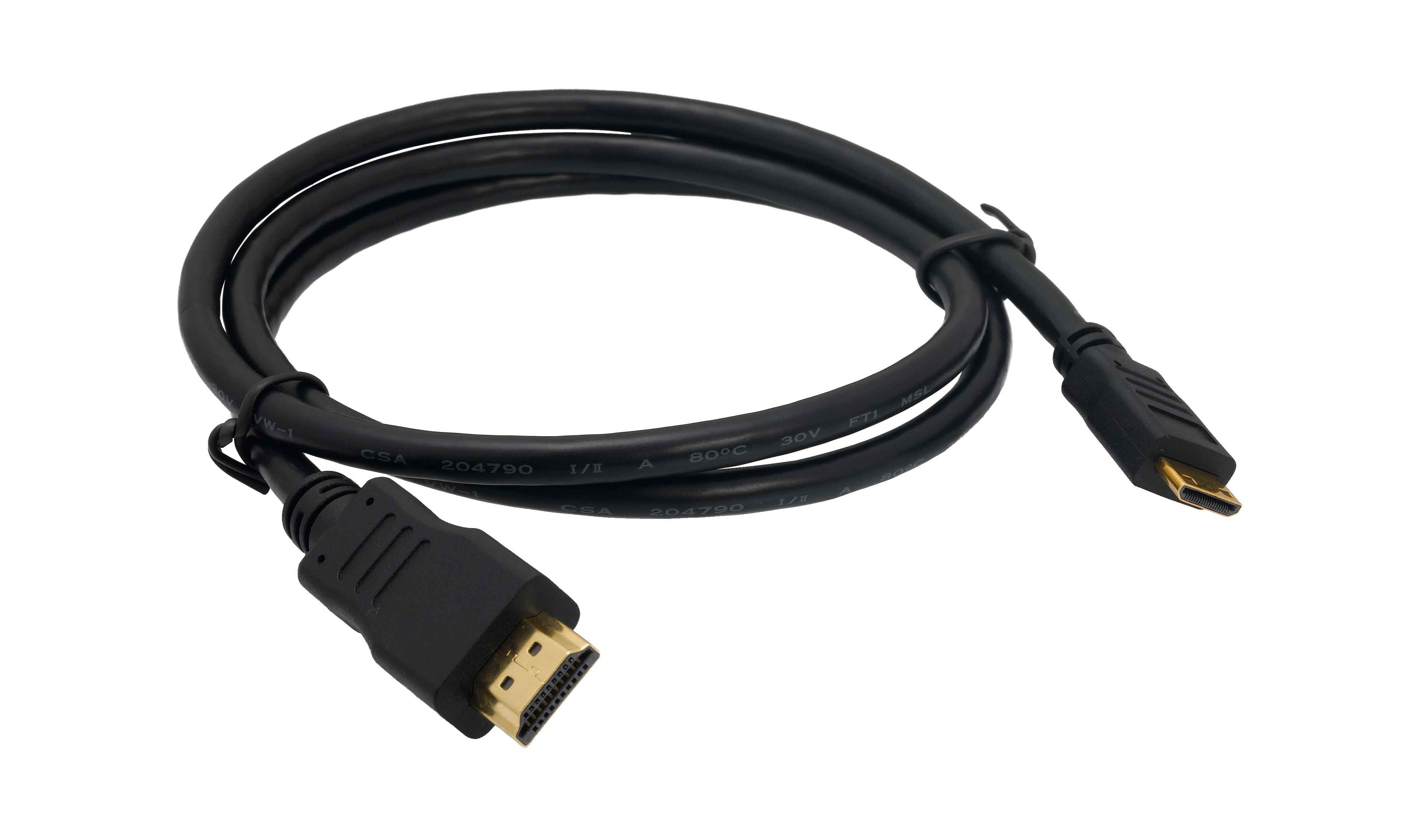 Кабель HDMI-miniHDMI Exegate, позолоченные контакты,  1 м в магазине RentaPhoto.Store