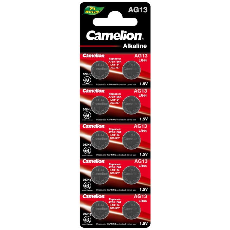 Батарейки Camelion AG13-BP10(0%Hg) AG 13 357 LR44 BL10 в магазине RentaPhoto.Store