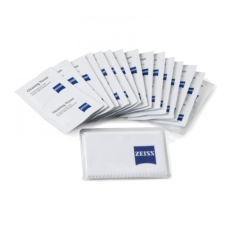 Салфетки влажные Carl Zeiss cleaning wipes, одноразовые и ткань из микрофибры для оптики, , шт в магазине RentaPhoto.Store