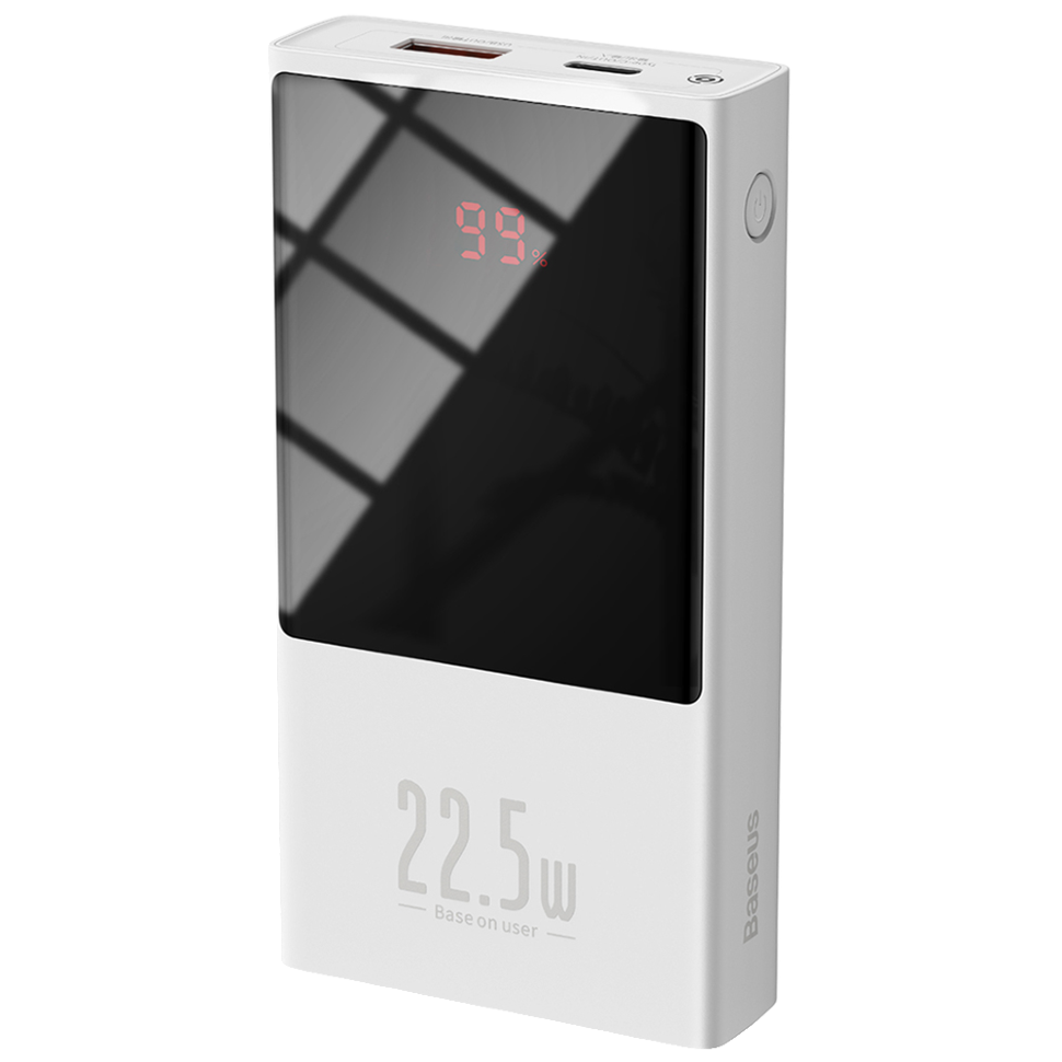 Внешний аккумулятор Baseus Super mini 10000мАч 22.5Вт Белый в магазине RentaPhoto.Store